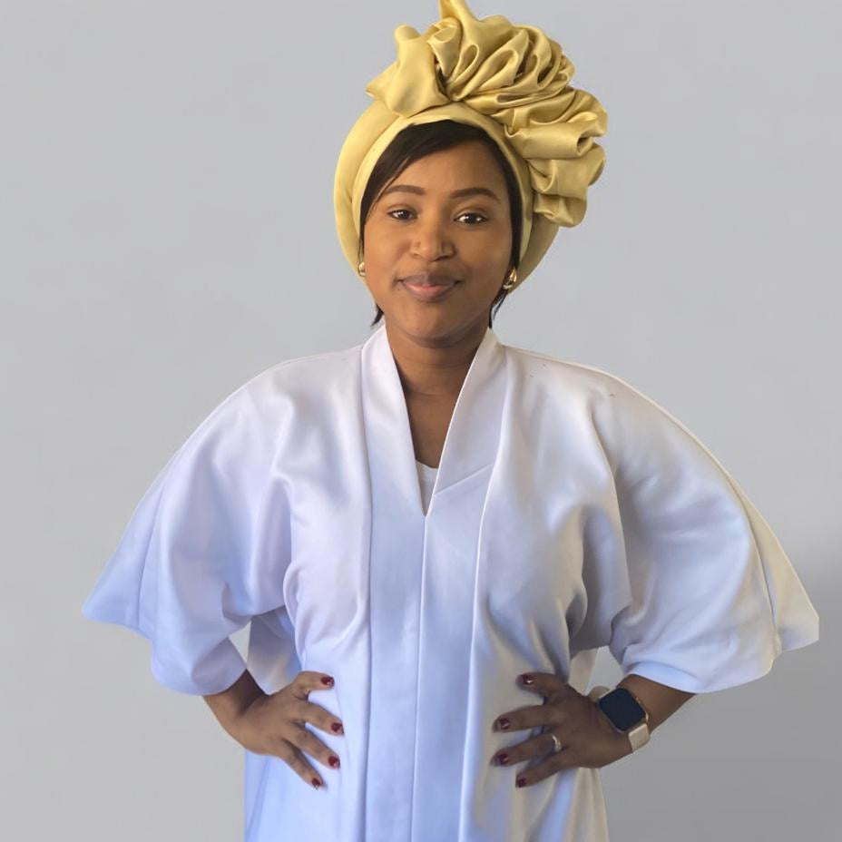 Plain Colored 2-in-1 Ruffled Turbans