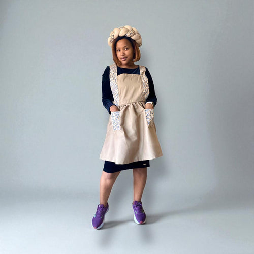 Beige Makoti Apron Set