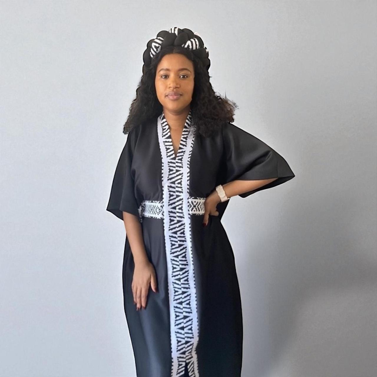 Mbalent’e Beige Bubu Dress